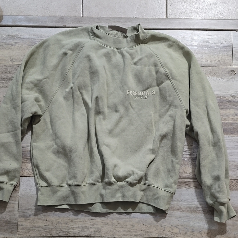 Fear Of God Essentials Crewneck Seafoam Green Size Womens Small